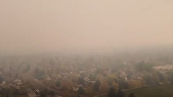 Colorado fires blanket Fort Collins in smoky haze