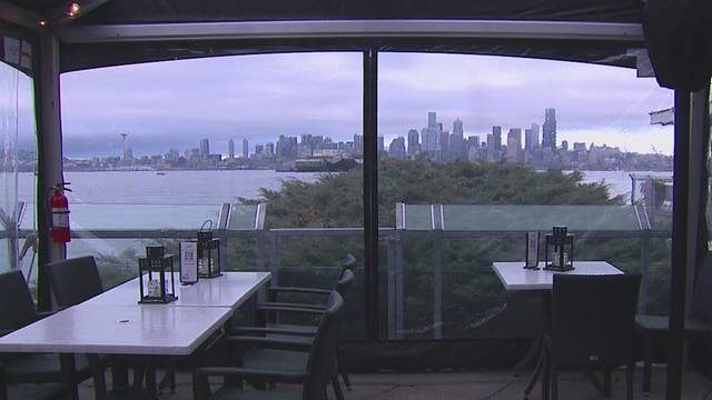 Local restaurants accommodating outdoor dining in colder months