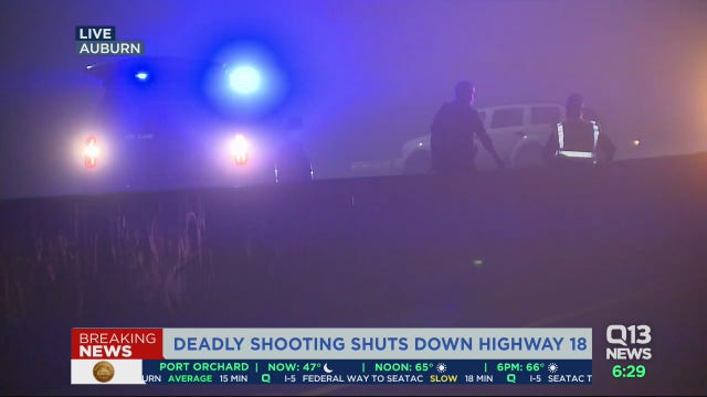 Highway reopens after driver of stolen vehicle shot, killed on SR-18 in Auburn