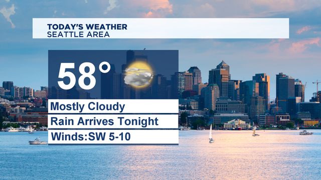 Mostly cloudy Saturday, wet and breezy Sunday