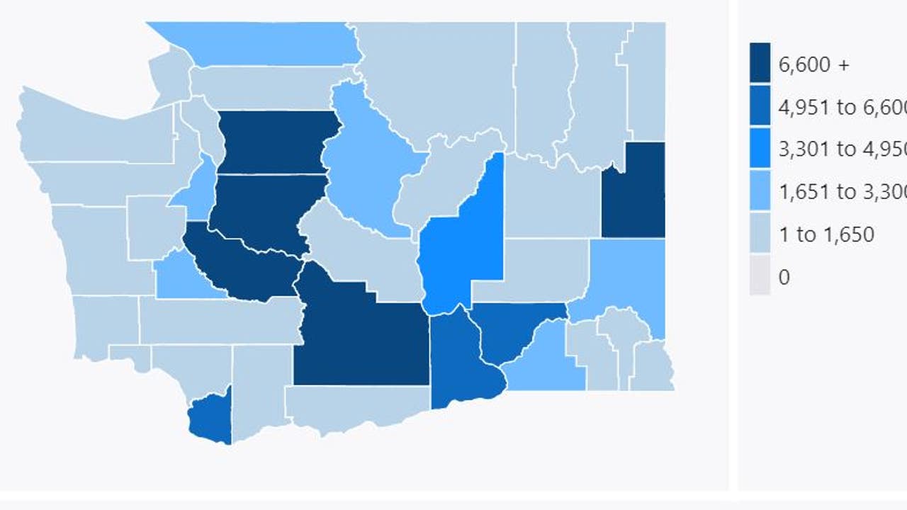 Washington state records highest daily case count since COVID-19 ...