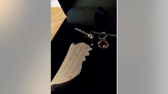Mother in Puyallup pleads for help finding stolen angel necklace with daughter’s ashes