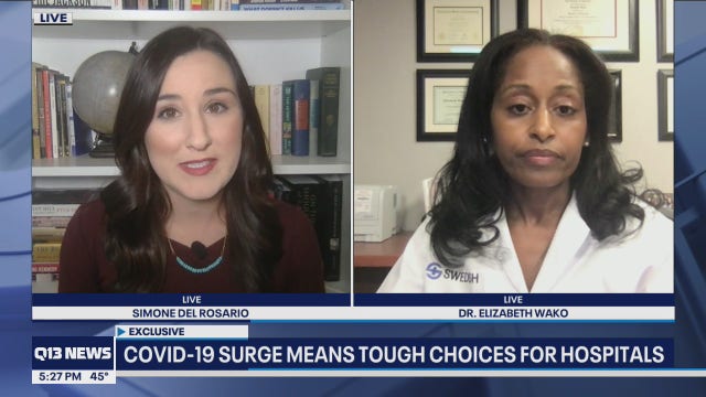 Seattle hospital chief ‘very concerned’ about Thanksgiving, warns hospital ‘beds are tight’