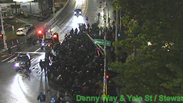 Seattle Police arrest at least 8 people in Election Day protests