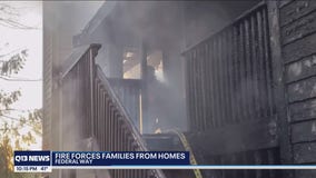 Multiple people rescued in 2-alarm apartment building fire in Federal Way