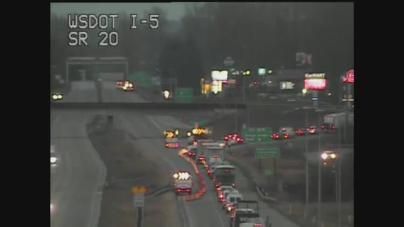 I-5 reopens at Skagit River Bridge after semi strikes barrier