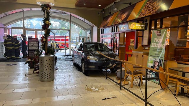 Driver crashes into Factoria Mall after medical emergency