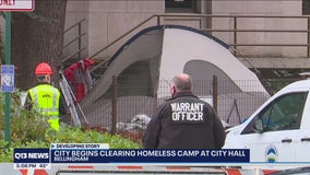 4 arrested as Bellingham began clearing homeless camp at City Hall