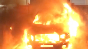 ID needed of arsonists who torched sleeping family’s truck