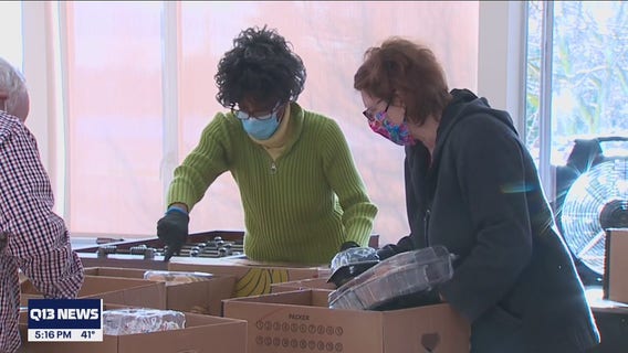 Renton non-profit provided free groceries to those in need every week since the pandemic began