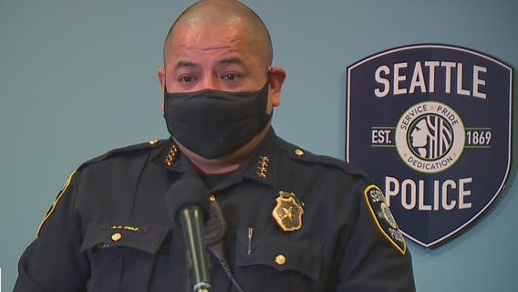 Seattle interim police chief speaks after calling on investigation of two officers seen at U.S. Capitol riots