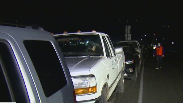 Dozens wait all night to get COVID-19 vaccine in Sequim