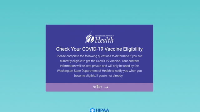 Washington creates online system to help determine who can get COVID-19 vaccine