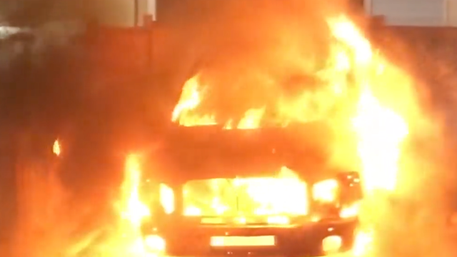 ID needed of arsonists who torched sleeping family’s truck
