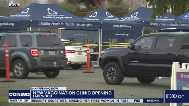 Pierce County pop-up COVID-19 vaccine clinic opens serving thousands