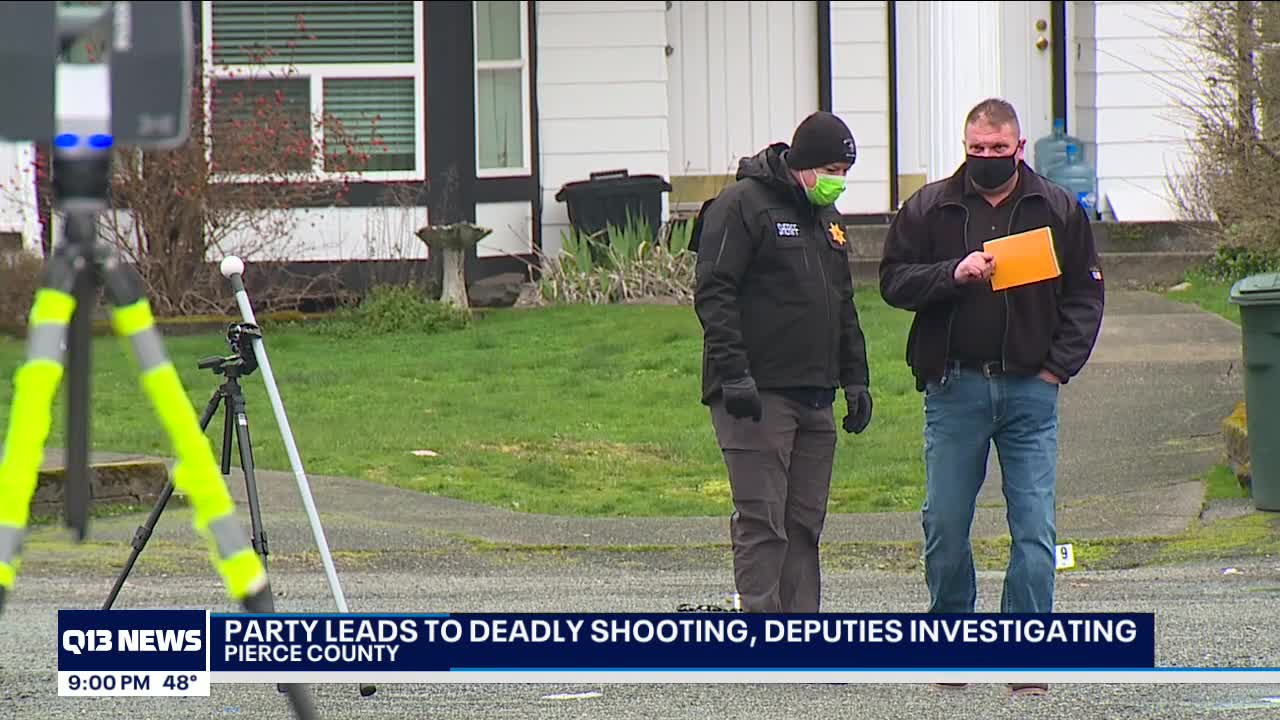 2 shot, 1 killed at large house party in Puyallup