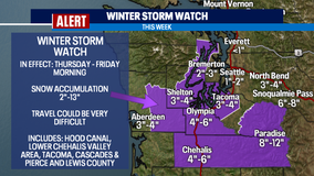 Weather Alert Days starting Thursday bringing frigid temps, lowland snow and wind