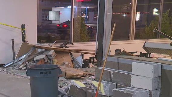 Driver crashes into Spanaway business, walks away from scene