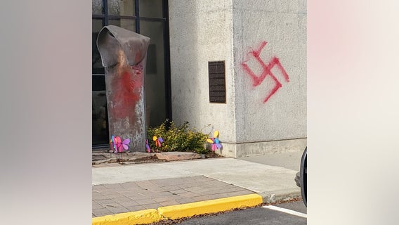 Spokane synagogue vandalized with painted swastikas