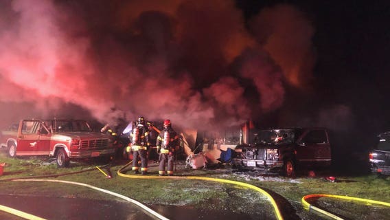 Man, four dogs killed in early morning fire in Covington