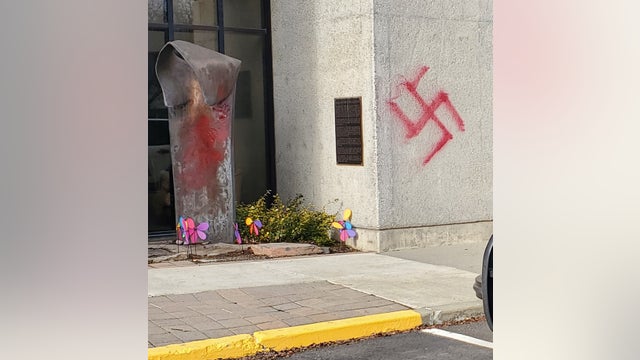 Spokane synagogue vandalized with painted swastikas