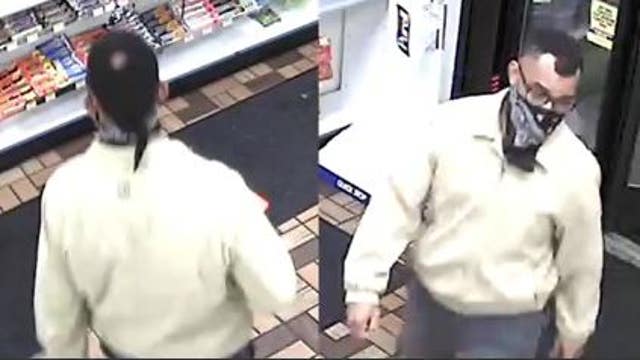 Help ID 'Bald Spot Bandit' seen using credit cards stolen from victim robbed at knifepoint