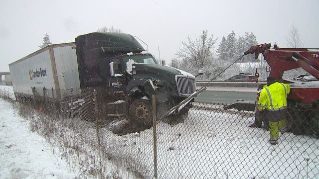 Storm piles snow onto Lewis County