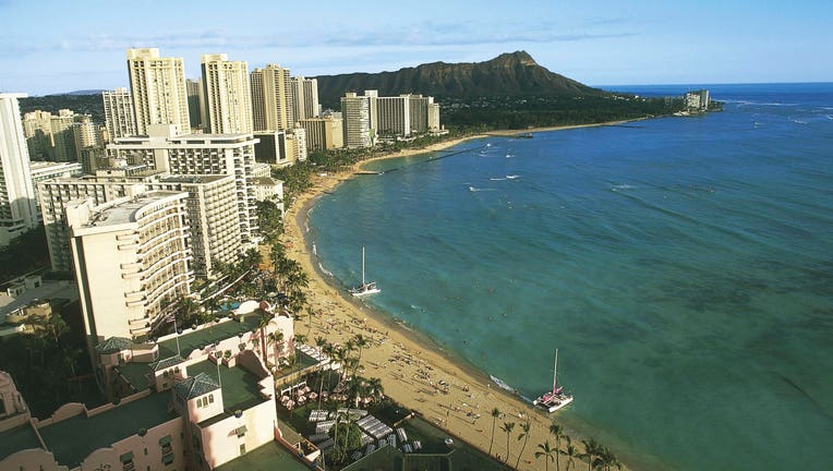 A file image shows Waikiki Beach on Oahu Island, Hawaii. (Photo credit: Getty Images)