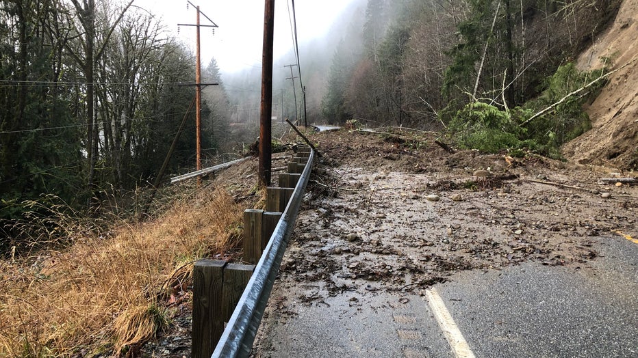 Landslide closes State Route 20 near Concrete | FOX 13 Seattle