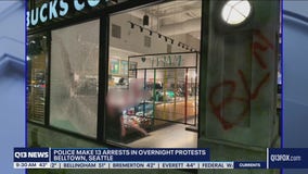 13 arrested in downtown Seattle demonstration