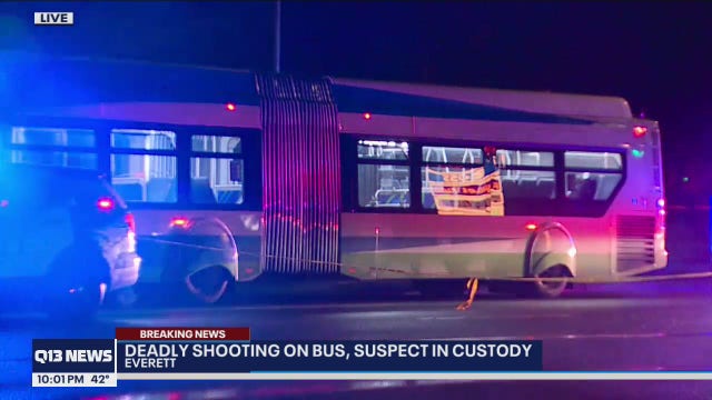 Man shot, killed on city bus in Everett