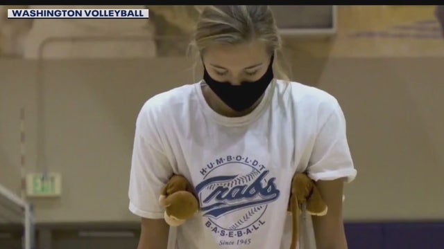 UW volleyball setter Ella May Powell reflects on months-long injury recovery