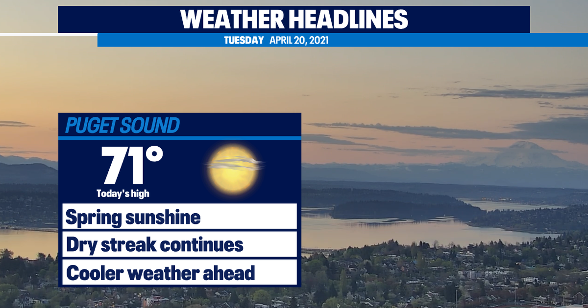 Amazing April dry stretch continues | FOX 13 Seattle