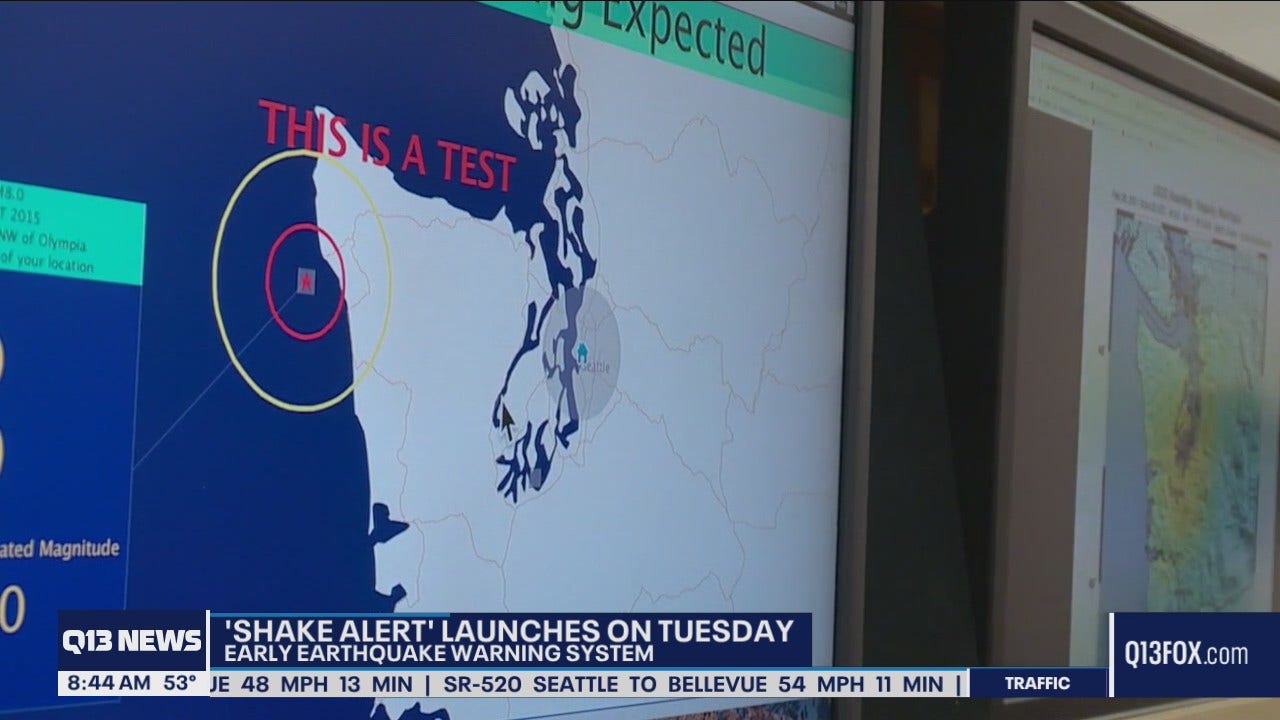 ShakeAlert earthquake early warning system to launch in Washington next week