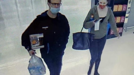 ID needed of suspects seen using credit cards stolen in car prowl near Auburn