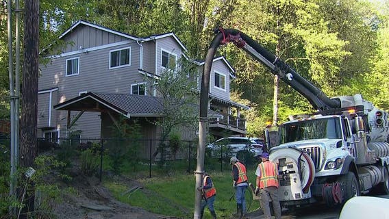 Landslide causes gas leak in Auburn