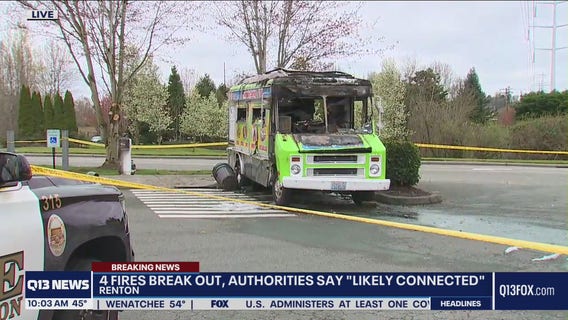 4 fires intentionally set in Renton overnight