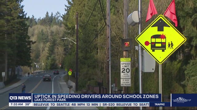 Slow down: Lake Forest Park police see uptick in drivers speeding around school zones