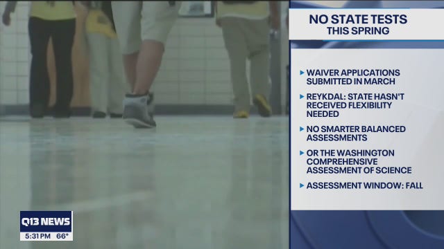 Washington students will not have to take state exams this spring