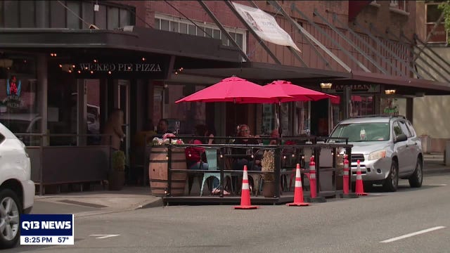 Puyallup pilot program supports downtown businesses and expands outdoor dining
