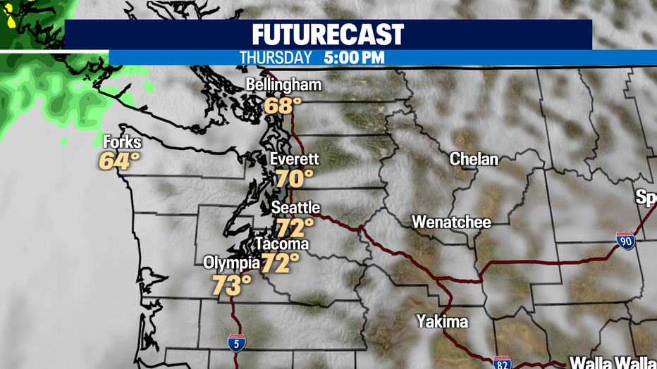 One more warm and dry day before rain returns Friday as we say goodbye ...