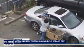 Woman seen on camera in Seattle purse-snatching incident says she fears for her safety