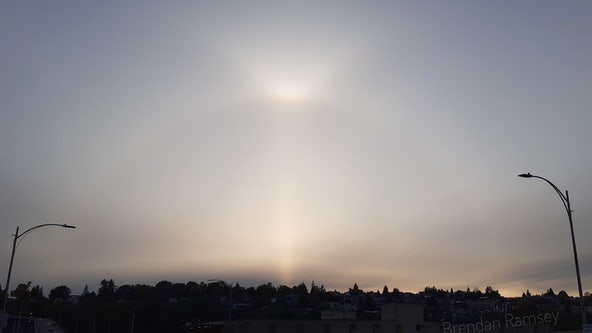 Sun puts on incredible show over Seattle as it sets Tuesday night