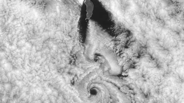 Watch: Mexican island creates intricate swirls in the ocean fog