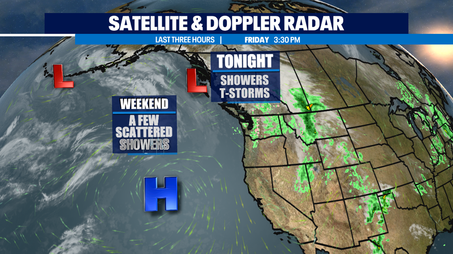 Chances for thunderstorms decrease overnight with showers diminishing ...