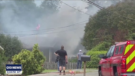 'It was the right thing to do:' Mom driving past burning Puyallup home helps man escape