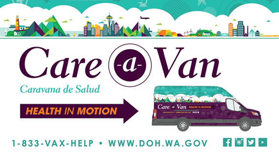 State launches mobile 'Care-A-Van' to deliver vaccines to Washington counties