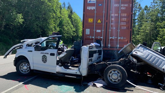 State Patrol worker airlifted to hospital after being hit by car during traffic stop