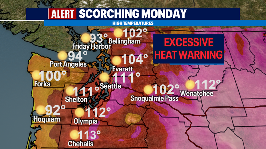 Seattle's Hottest Day On Record; Triple-digit Heat 3 Days In A Row ...