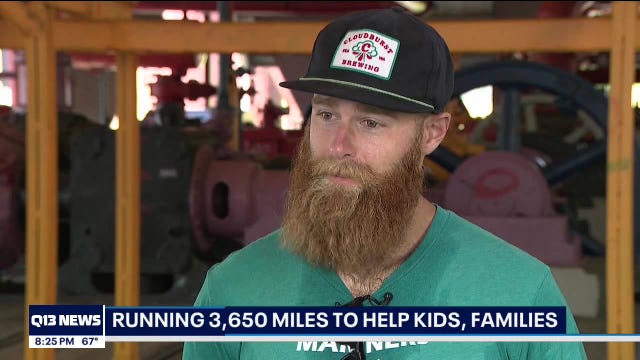 Mariners staffer running 3,650 miles to help families in need